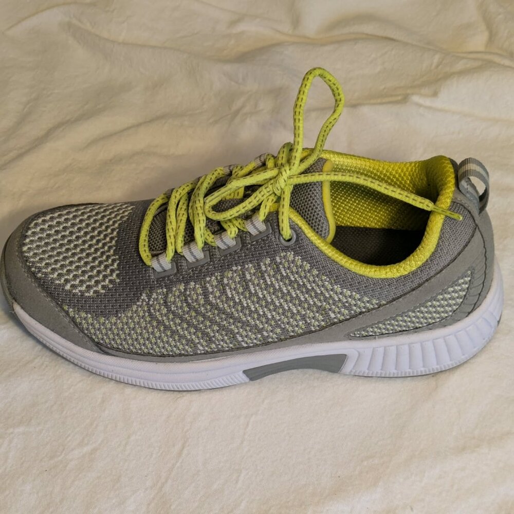 Orthofeet Athletic Sneakers  -- Womens 8 Medium Stretch Knit 987 Gray EUC - Picture 5 of 12